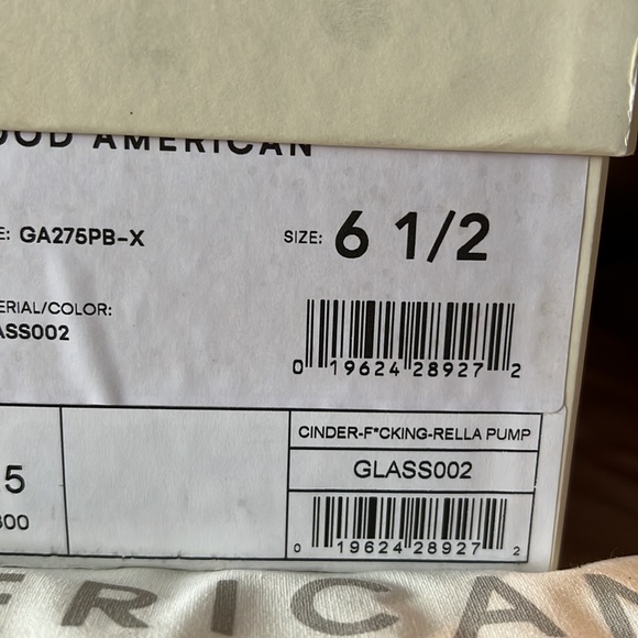 Brand New Good American by Khloe Kardashian, Cinderella glass heels! - Picture 10 of 10